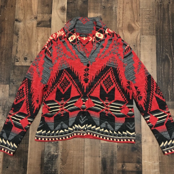 ralph lauren western cardigan